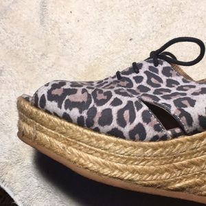 Animal print espadrilles